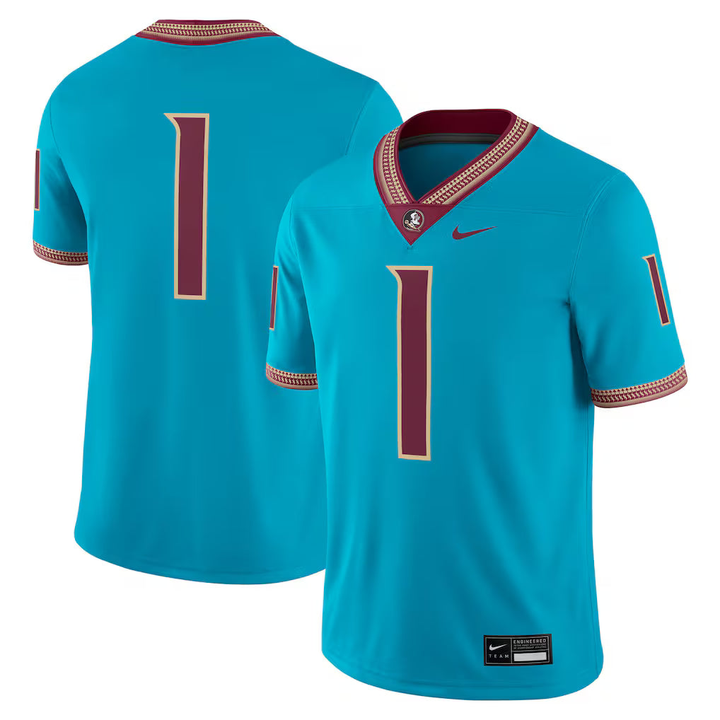 Florida State Seminoles Game Jersey - Turquoise - NCAA