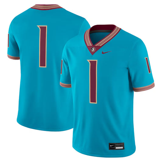 Florida State Seminoles Game Jersey - Turquoise - NCAA