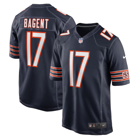 Tyson Bagent #17 Chicago Bears Football Jersey - Navy
