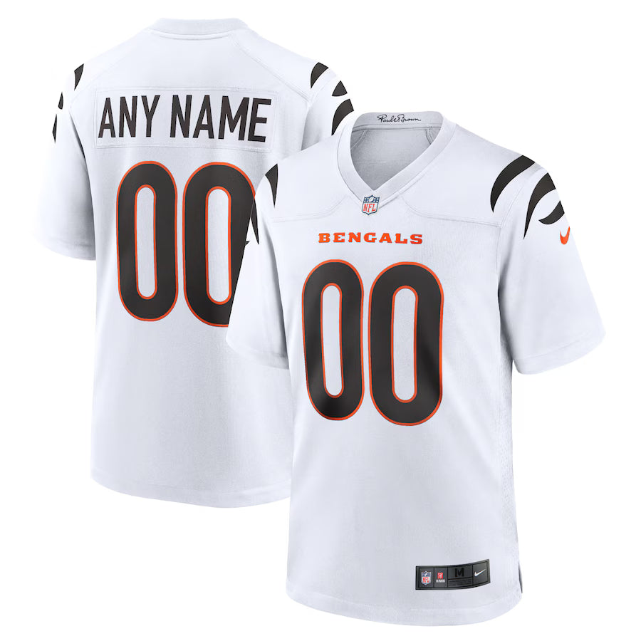 Cincinnati Bengals Game Custom Jersey - White - NFL