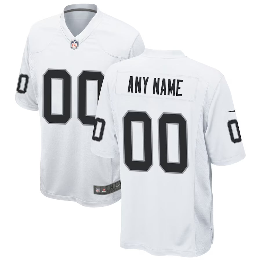 Las Vegas Raiders Custom Game Jersey - White - NFL