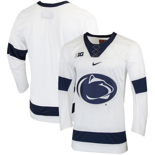 Penn State Nittany Lions College Hockey Jersey - White -