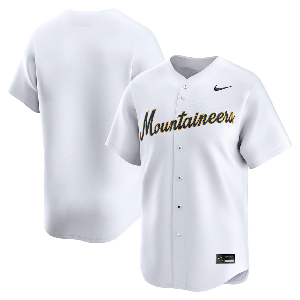 West Virginia Mountaineers College Limited Baseball Jersey - White -
