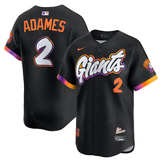 Willy Adames San Francisco Giants 2025-26 City Connect Limited Player Jersey - Black