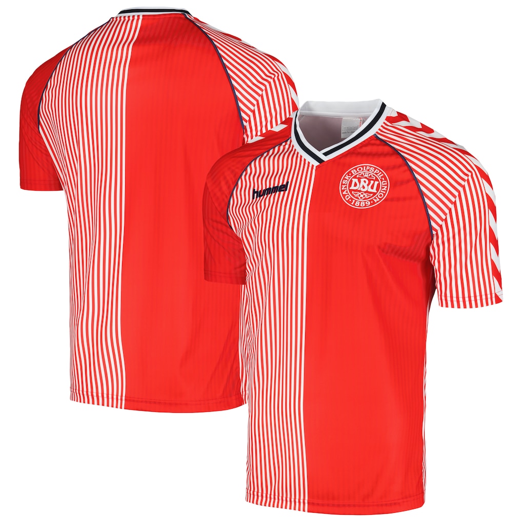 Denmark Red Denmark National Team 1986 Home Jersey - Red – Sports Jersey Direct