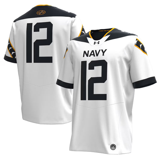 Navy Midshipmen Under Armour Rivalry Jersey - White - NCAA