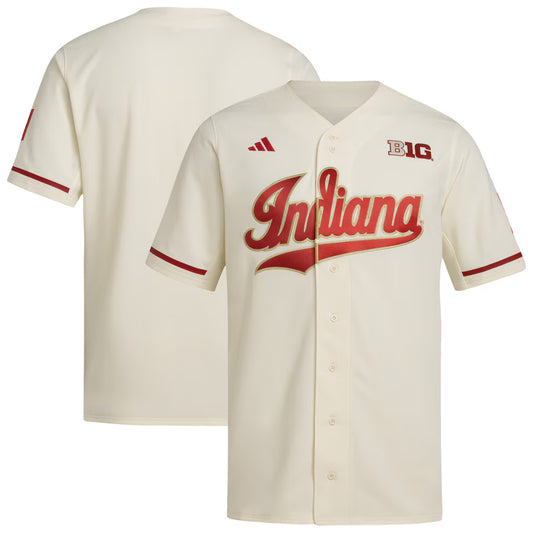 Indiana Hoosiers Baseball Jersey - Cream - NCAA