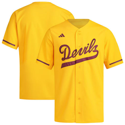 Arizona State Sun Devils Baseball Jersey - Gold - NCAA