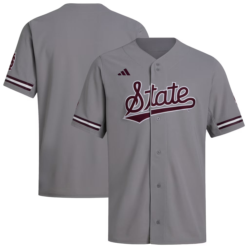 Mississippi State Bulldogs Baseball Jersey - Gray - NCAA