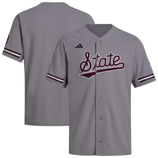 Mississippi State Bulldogs Baseball Jersey - Gray - NCAA