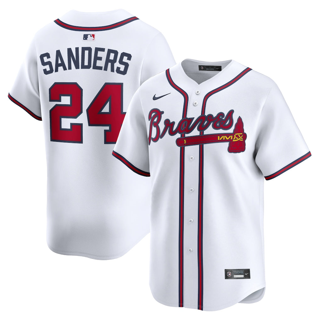 Deion Sanders Atlanta Braves Limited Player Jersey - White