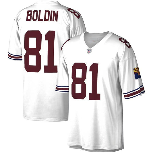 Sports Jersey Direct Anquan Boldin Arizona Cardinals white legacy replica jersey with number 81 and team details.