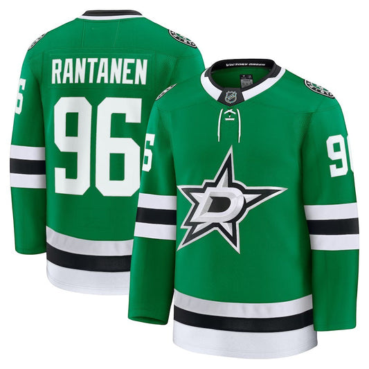 Sports Jersey Direct Mikko Rantanen Dallas Stars home premium jersey in kelly green with white and black accents