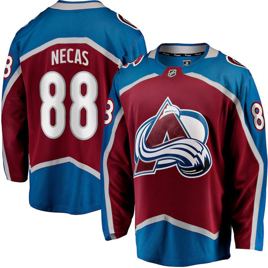 Sports Jersey Direct burgundy Colorado Avalanche Martin Necas breakaway hockey jersey with player name and number 88