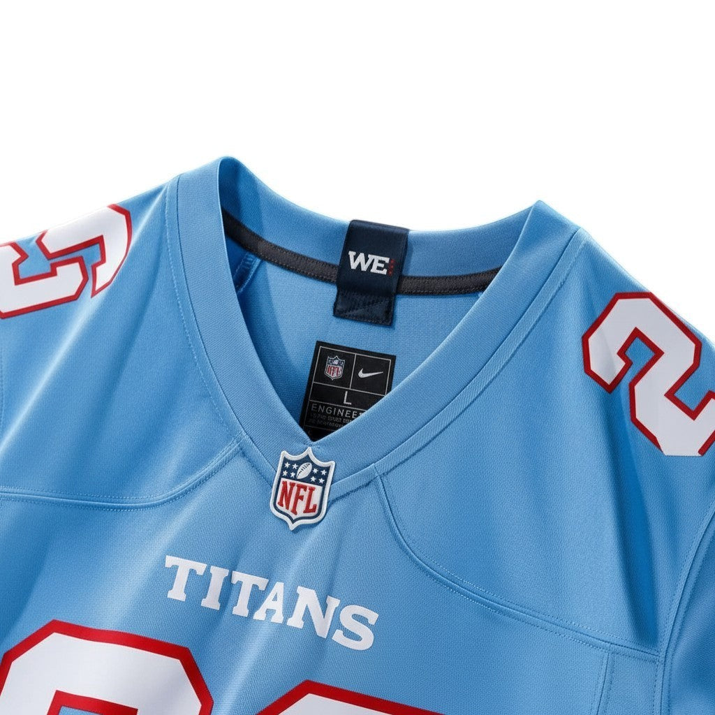 Cameron Ward Tennessee Titans Game Jersey - Light Blue