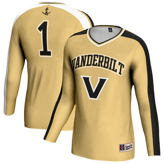 Vanderbilt Commodores GameDay Greats Volleyball Lightweight Fashion Jersey - Gold -