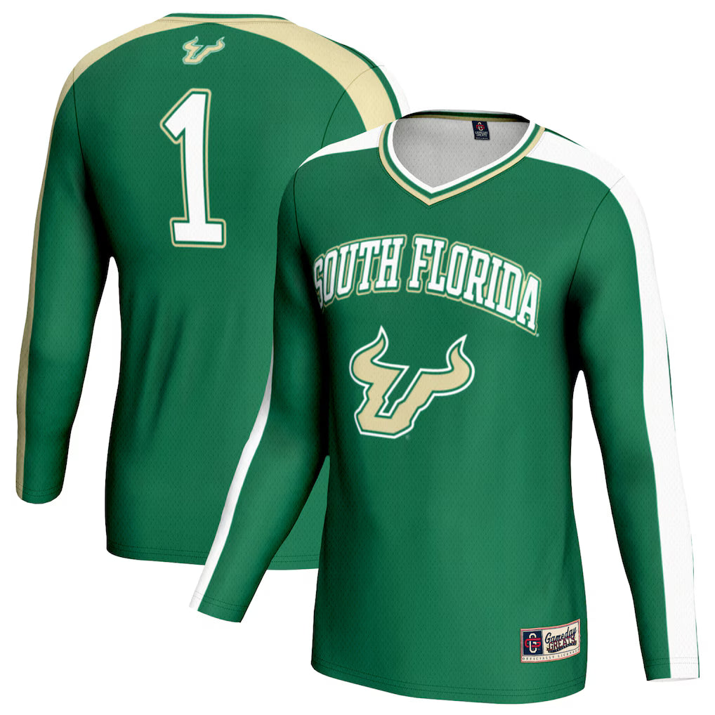 South Florida Bulls GameDay Greats Volleyball Lightweight Fashion Jersey - Green -
