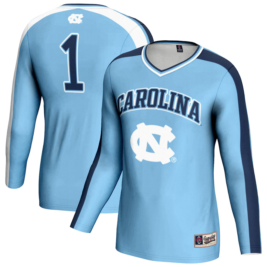 North Carolina Tar Heels GameDay Greats #1 Lightweight Volleyball Fashion Jersey - Light Blue - NCAA