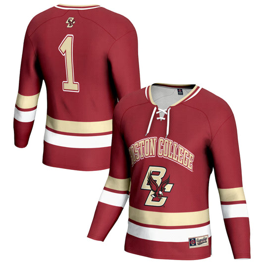 Boston College Eagles GameDay Greats Lightweight Hockey Team Fashion Jersey - Maroon - NCAA