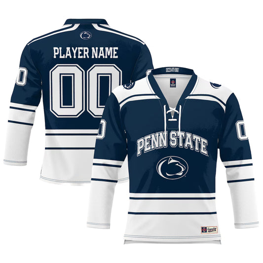 Penn State Nittany Lions GameDay Greats NIL Pick-A-Player Men's Hockey Lightweight Jersey - Navy -