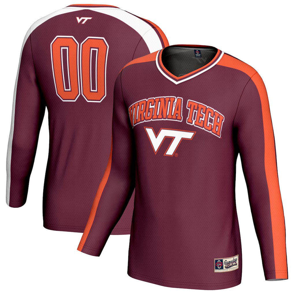 #00 Virginia Tech Hokies GameDay Greats Lightweight Volleyball Fashion Jersey - Maroon -