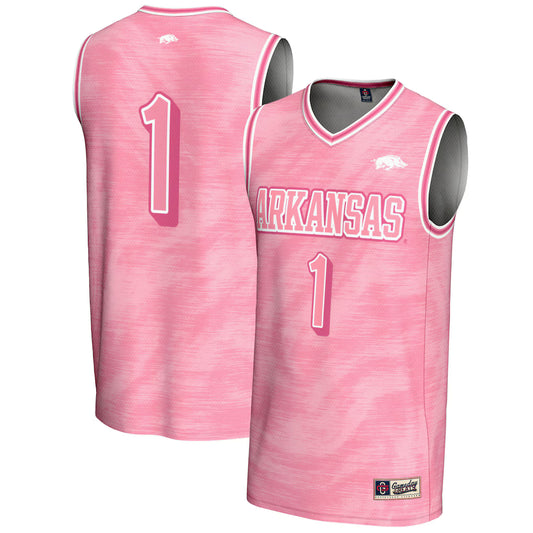 #1 Arkansas Razorbacks GameDay Greats Unisex Lightweight Basketball Jersey - Pink - NCAA