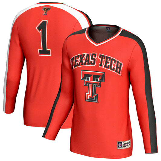 #1 Texas Tech Red Raiders GameDay Greats Lightweight Volleyball Fashion Jersey - Red -