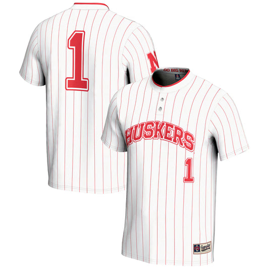 #1 Nebraska Huskers GameDay Greats Lightweight Softball Jersey - White - NCAA