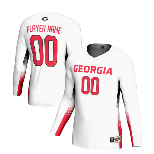Georgia Bulldogs GameDay Greats NIL Lightweight Volleyball Jersey - White - NCAA
