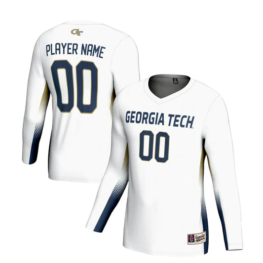 Georgia Tech Yellow Jackets GameDay Greats NIL Lightweight Volleyball Jersey - White - NCAA