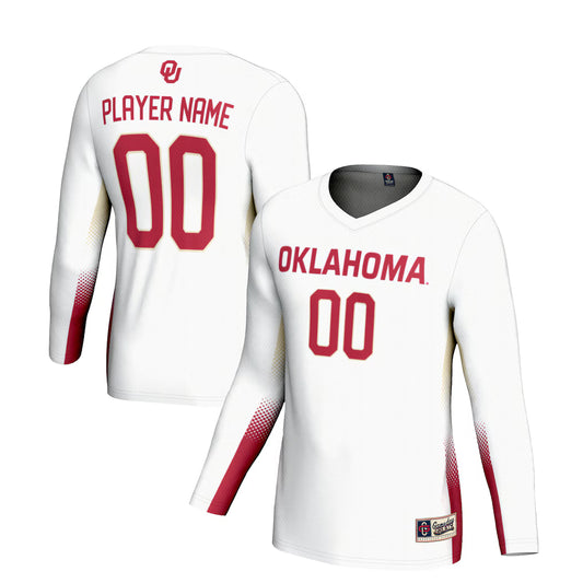 Oklahoma Sooners GameDay Greats NIL Lightweight Volleyball Jersey - White -