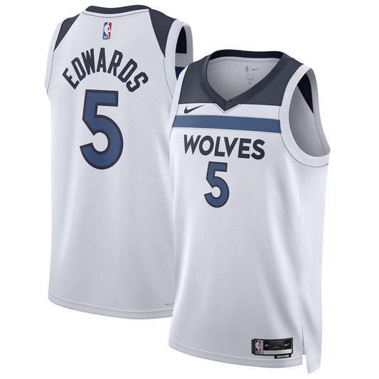 Anthony Edwards Minnesota Timberwolves Swingman Jersey - Association Edition - White