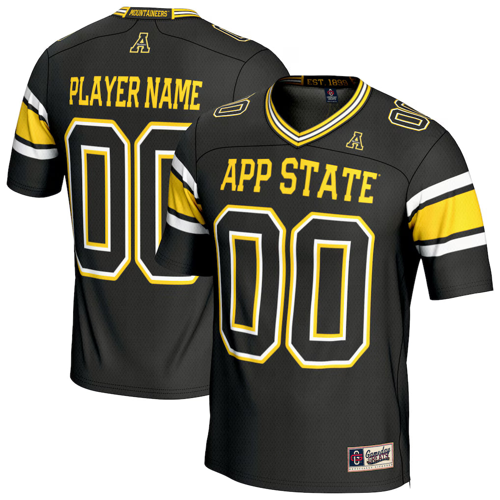 Appalachian State Mountaineers GameDay Greats NIL Football Fashion Jersey - Black - NCAA