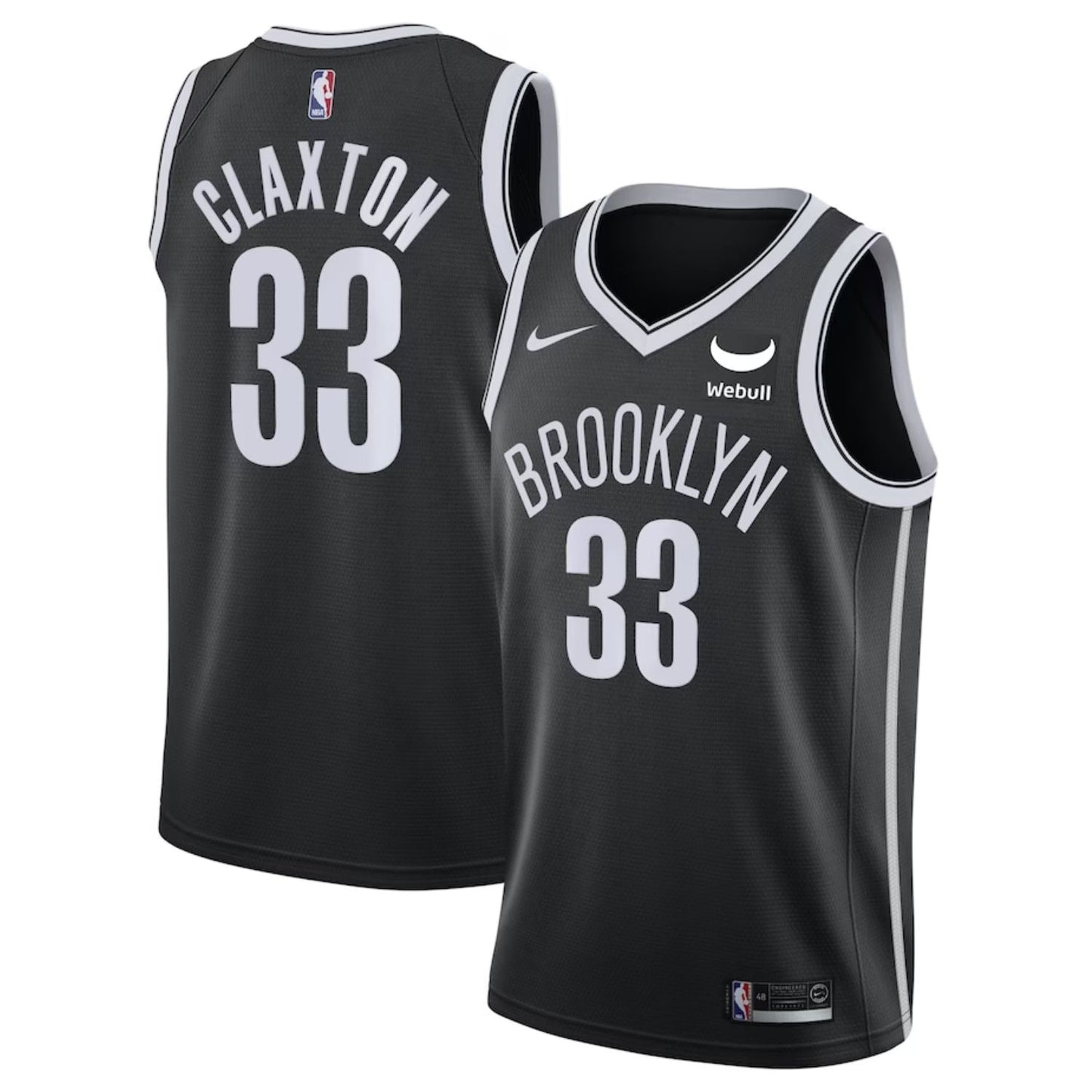 NBA Nic Claxton Brooklyn Nets 33 Jersey